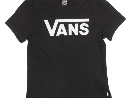 VANS Womens T-Shirt Black XS For Sale