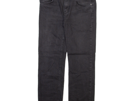 BOSS Mens Jeans Grey Regular Straight W36 L32 Online Hot Sale