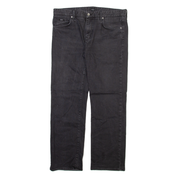 BOSS Mens Jeans Grey Regular Straight W36 L32 Online Hot Sale