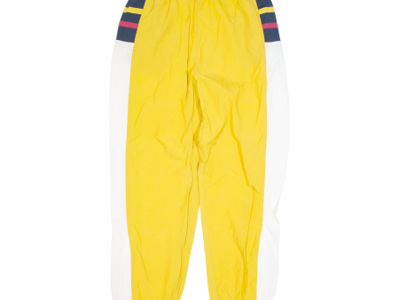 BALLY Shell Mens Track Pants Yellow Tapered L W28 L30 Sale