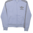 ADIDAS Womens Purple Hoodie Full Zip UK 14 For Cheap