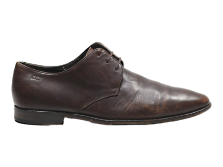 BOSS Derby Shoes Brown Leather Mens UK 6 Online Sale