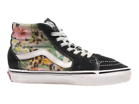 VANS High Top Trainers Black Leather Womens UK 4 Online