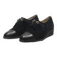 BALLY Derby Shoes Black Suede Womens UK 5 Sale