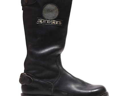 ALPINESTARS High Boots Black Leather Womens UK 7 on Sale