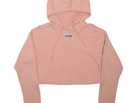 ADIDAS Cropped Womens Pink Hoodie L Sale