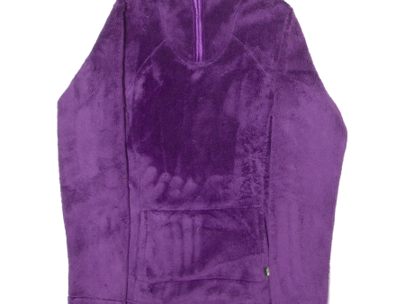 THE NORTH FACE Faux Fur Womens Jumper Purple 1 4 Zip XS Online now