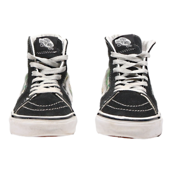 VANS High Top Trainers Black Leather Womens UK 4 Online