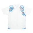 ADIDAS Womens Hawaiian Shirt White Floral M Online now