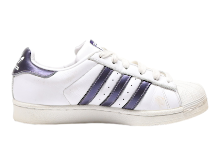 ADIDAS Superstar Sneaker Trainers White Leather Womens UK 4.5 Hot on Sale