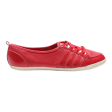 ADIDAS NEO Low Top Trainers Red Leather Girls UK 8 For Discount