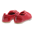 ADIDAS NEO Low Top Trainers Red Leather Girls UK 8 For Discount