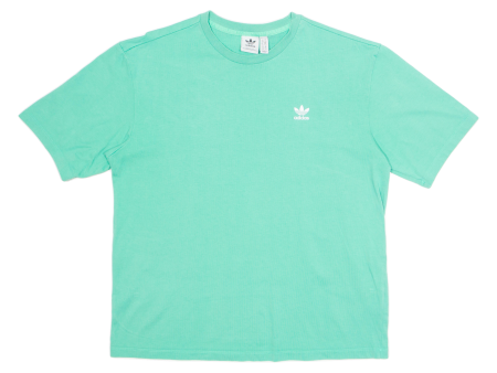 ADIDAS Womens T-Shirt Green UK 10 on Sale