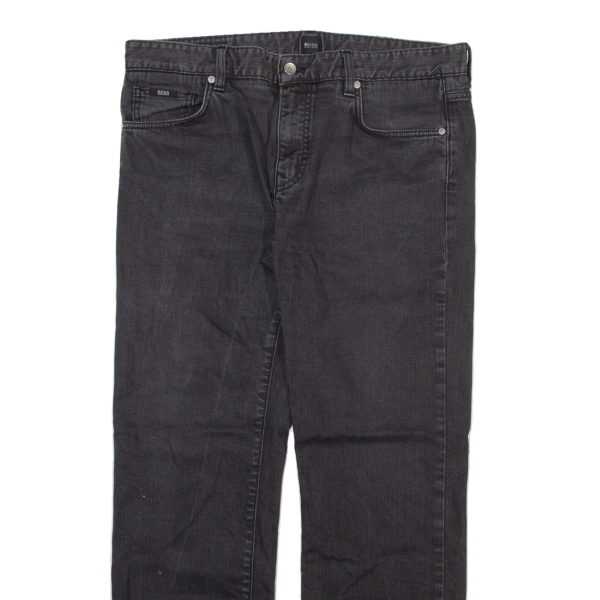 BOSS Mens Jeans Grey Regular Straight W36 L32 Online Hot Sale