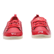 ADIDAS NEO Low Top Trainers Red Leather Girls UK 8 For Discount