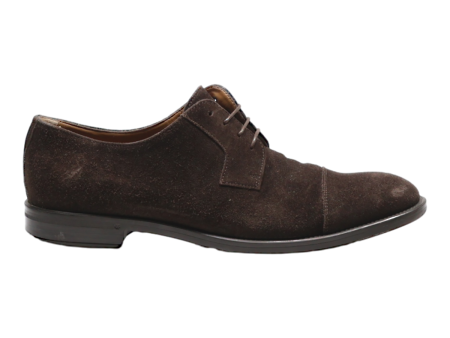 BOSS Derby Shoes Brown Suede Mens UK 6 on Sale