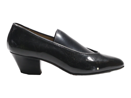 AROLA Court Heels Black Leather Womens UK 5 Supply