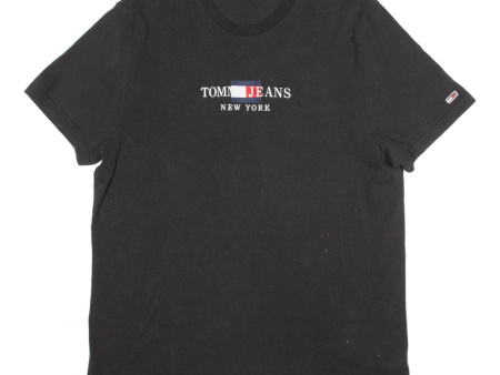 TOMMY HILFIGER New York Mens T-Shirt Black USA XL Online