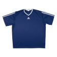 ADIDAS Mens T-Shirt Blue Short Sleeve V-Neck XL Cheap