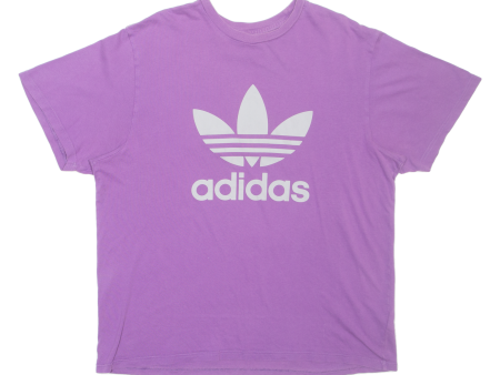 ADIDAS Mens T-Shirt Purple XL For Sale