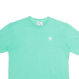 ADIDAS Womens T-Shirt Green UK 10 on Sale