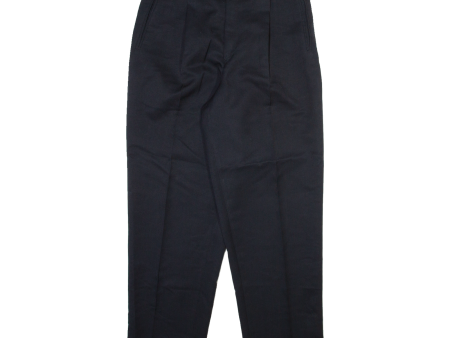 TZIACCO Mens Trousers Black Relaxed Tapered W30 L28 Sale