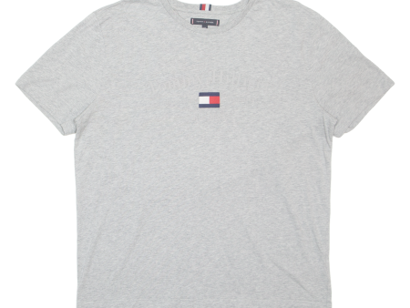 TOMMY HILFIGER Mens T-Shirt Grey 2XL Online