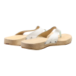 ANDREA CONTI Flip Flop Sandals White Leather Womens UK 6 For Discount