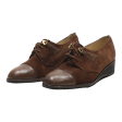 BALLY Derby Shoes Brown Suede Womens UK 5.5 Hot on Sale