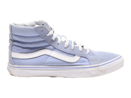 VANS Old Skool High Top Trainers Blue Canvas Womens UK 5 Discount