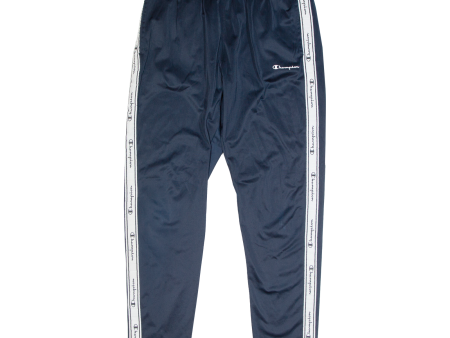 CHAMPION Mens Track Pants Blue Tapered M W30 L29 Online Sale