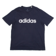 ADIDAS Mens T-Shirt Blue Long Sleeve L Online Sale