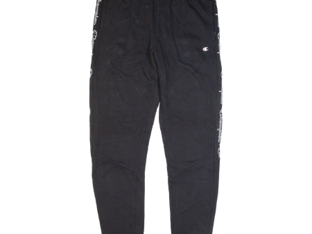 CHAMPION Mens Joggers Black Tapered L W32 L30 Hot on Sale