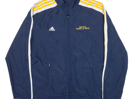 ADIDAS Mens Track Jacket Blue L For Cheap