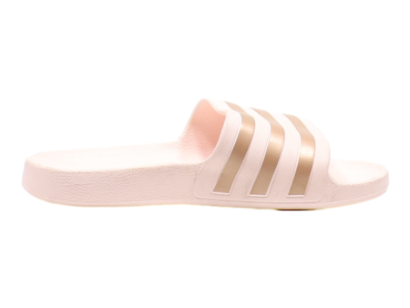 ADIDAS Slider Sandals Pink Synthetic Womens UK 6 For Cheap