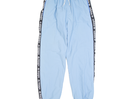 ADIDAS ORIGINALS Mens Track Pants Blue Nylon Tapered S W26 L27 For Sale