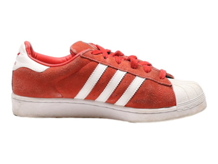 ADIDAS Sneaker Trainers Red Leather Mens UK 5.5 Online Sale