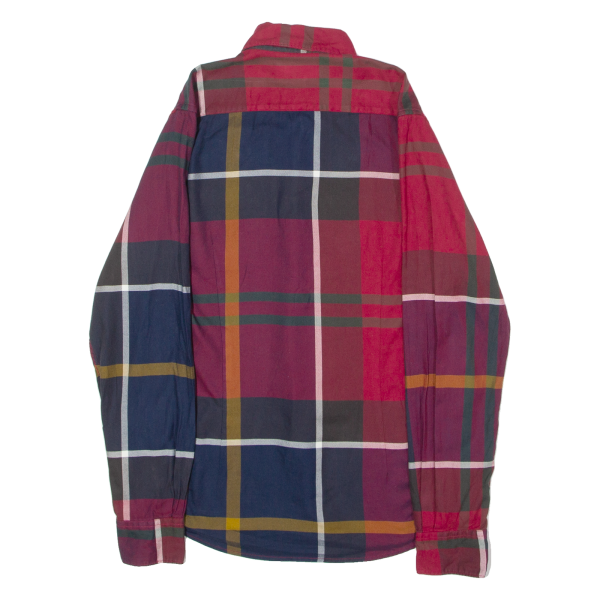 BARBOUR Tailored Fit Mens Shirt Red Plaid Long Sleeve S Sale