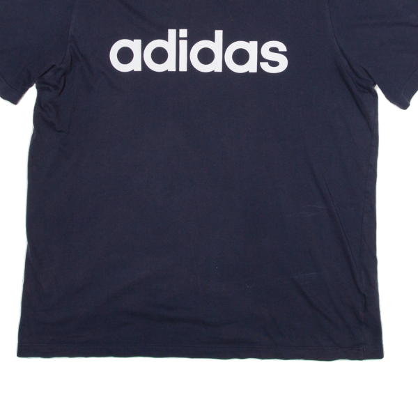 ADIDAS Mens T-Shirt Blue Long Sleeve L Online Sale