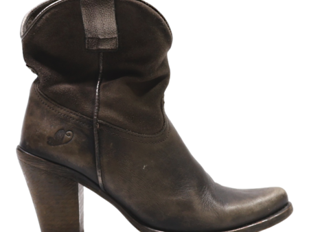 Ankle Boots Brown Leather Womens UK 4 Supply