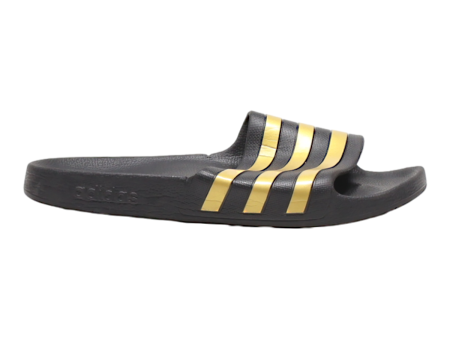 ADIDAS Slider Sandals Black Synthetic Mens UK 9 For Discount