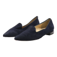 BRUNATE Loafer Shoes Blue Suede Womens UK 5.5 Online Sale