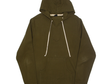 WELCOME STRANGER Mens Green Hoodie L Online now