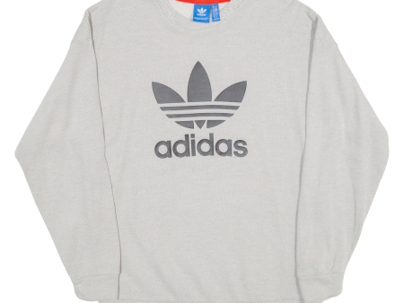 ADIDAS Womens Sweatshirt Grey UK 10 For Cheap