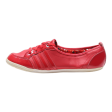 ADIDAS NEO Low Top Trainers Red Leather Girls UK 8 For Discount