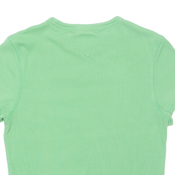 TOMMY HILFIGER Cropped Womens T-Shirt Green M For Cheap