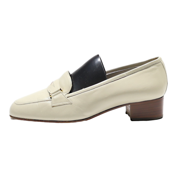 ALEXANDRIA Loafer Shoes Beige Leather Womens UK 3 Sale