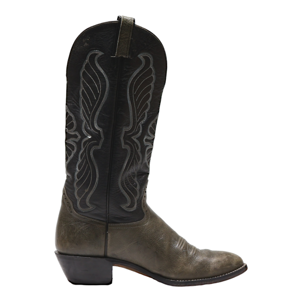 HONDO BOOTS Cowboy Boots Black Leather Mens UK 8.5 Online Sale