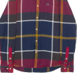 BARBOUR Tailored Fit Mens Shirt Red Plaid Long Sleeve S Sale