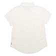 BURBERRY Womens Plain Shirt Cream S For Discount